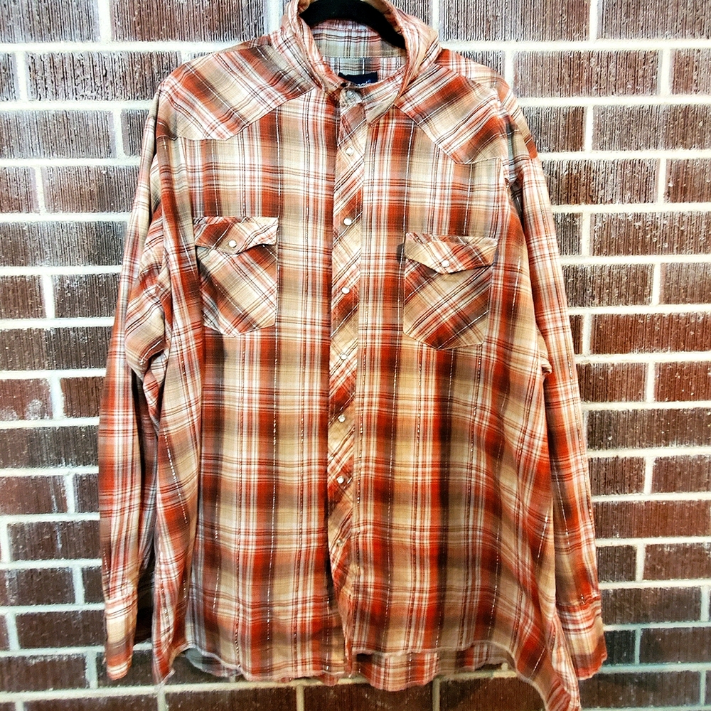 Classic Wrangler Pearl Snap Western Shirt